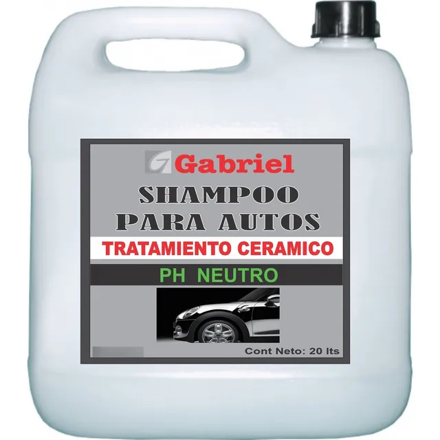 Champu Ph Neutro Tratamiento Ceramico De  Autos 20 Litros