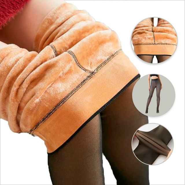 Meia Calça De Lã Térmica Translúcida Forrada Peluciada Frio Meia Calça De Lã Térmica Translúcida Forrada Peluciada Frio