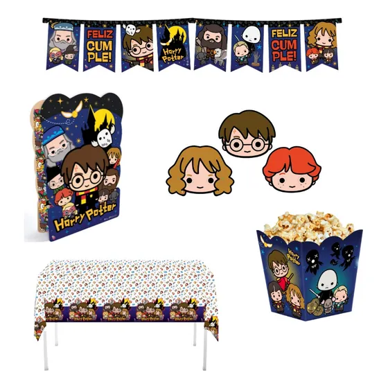 Combo 1 Cotillón - Harry Potter - Licencia Oficial