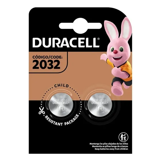 2 Baterias Pilhas Duracell Cr 2032 Placa Mãe 3v Alcalina