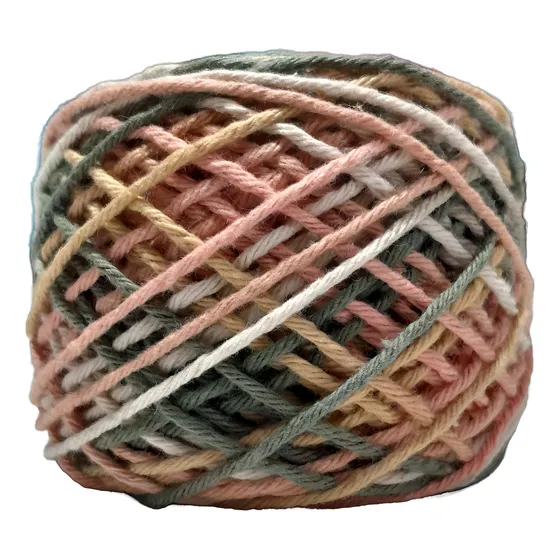 Hilo De Algodón Rustico Matizado 8/6 De 50g