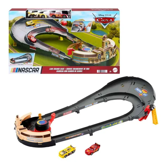Cars De Disney Y Pixar Pista De Juguete Circuito Nascar Color Multicolor