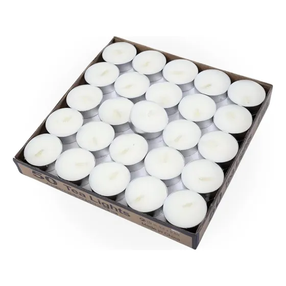 Velas Blancas  P/veladores Y Hornitos X 50 Unidades