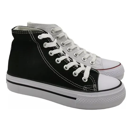 Botas De Lona Con Puntera De Goma