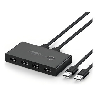 Ugreen Hub Kvm Switch Usb 2.0 2 Pcs Usando 1 Teclado/mouse 30767 Ugreen Hub Kvm Switch Usb 2.0 2 Pcs Usando 1 Teclado/mouse 30767