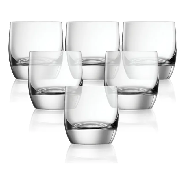 Set De 6 Vasos 190ml Para Whisk, Brandy Y Más Licores Transparente