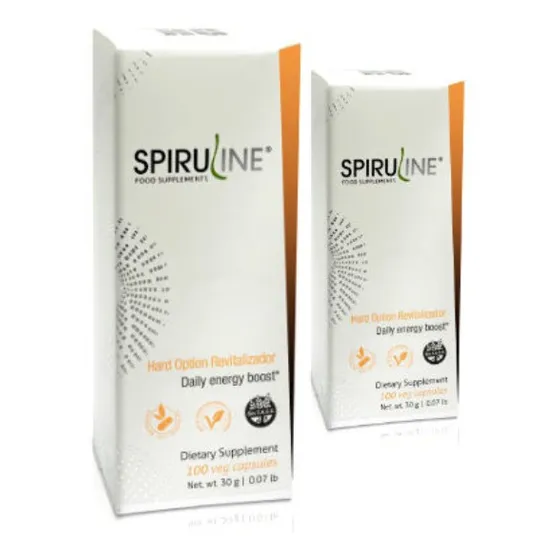 Packx2 Spiruline Hard Option Revitalizador X300mg Hydro Grow