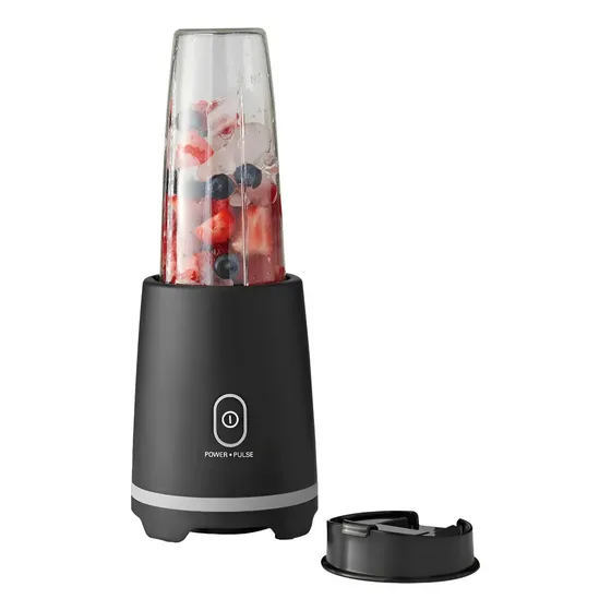 Licuadora Portátil Mainstays de 473 mL y 300 W, con Vaso de Plástico Negro