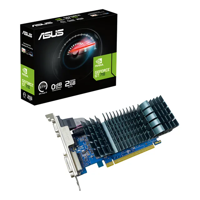 Placa De Video 2gb Gt710 Asus Evo Ddr3 Sl Brk