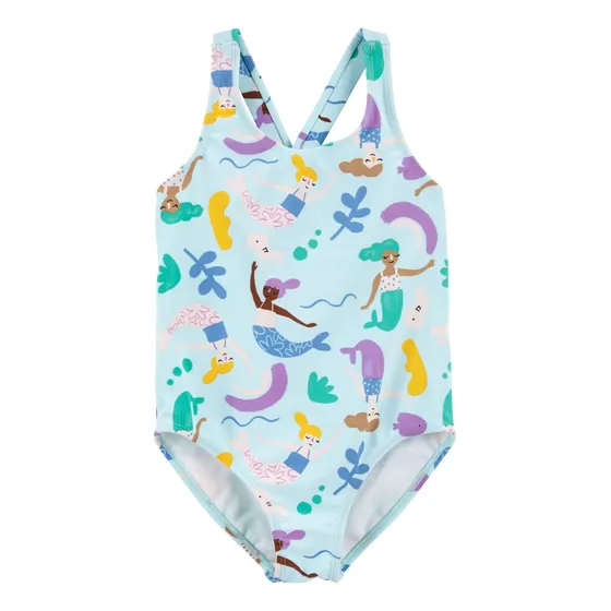 Traje De Baño 1 Pieza Con Upf 50+ Diseño Sirenas Carters 2