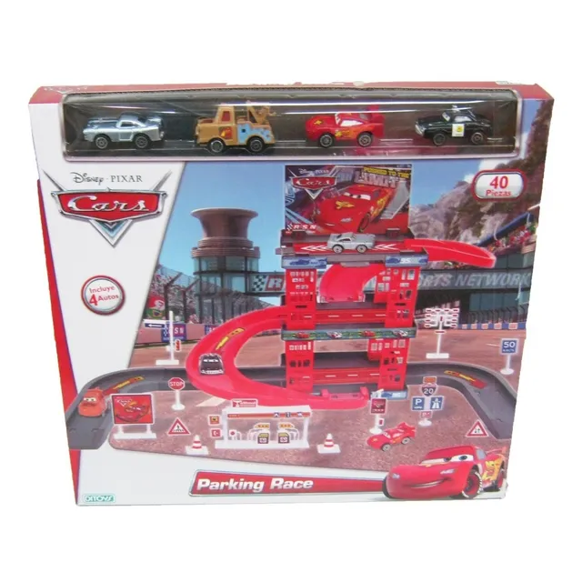 Cars Parking Race Garage 4 Autitos 2 Rampas Original Ditoys