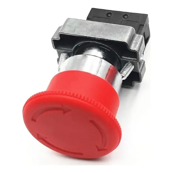 Pulsador Boton Parada Emergencia Hongo Rojo 22mm 110-240v