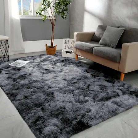 Tapete 2,00x1,50 Peludo Felpudo Sala E Quarto Cores Cor Cinza Mesclado Desenho Do Tecido Pelo Alto Casa Laura Enxovais Tapete Médio Para Sala 2 M 1.5 M