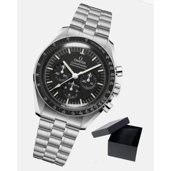 Relógio Omega Speedmaster Profissional Moonwatch Prova Dágua Prateado Preto Preto (Recondicionado)