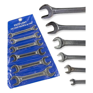 Jogo Chave Combinada Boca 6 A 17mm 6 Peças Resistente Jogo Chave Combinada Boca 6 A 17mm 6 Peças Resistente