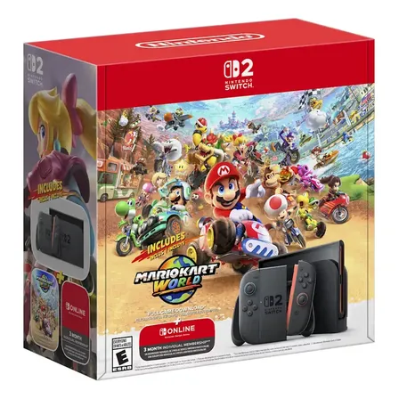 Bundle Nintendo Switch 2 + Mario Kart World + 3 Meses NSO