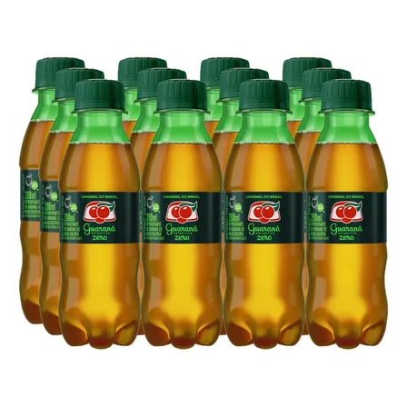 Refrigerante Guaraná Zero Açúcar Antarctica 200ml Kit Com 12