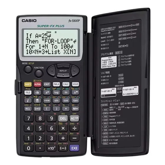 Calculadora Casio Fx-5800p Programable Negro