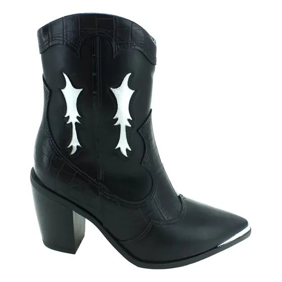 Botas Texanas Charritos Vaqueras Mujer Eco Cuero Con Cierre