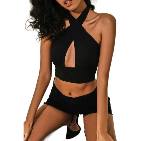 Crop  Tops Halter  Importado Shein