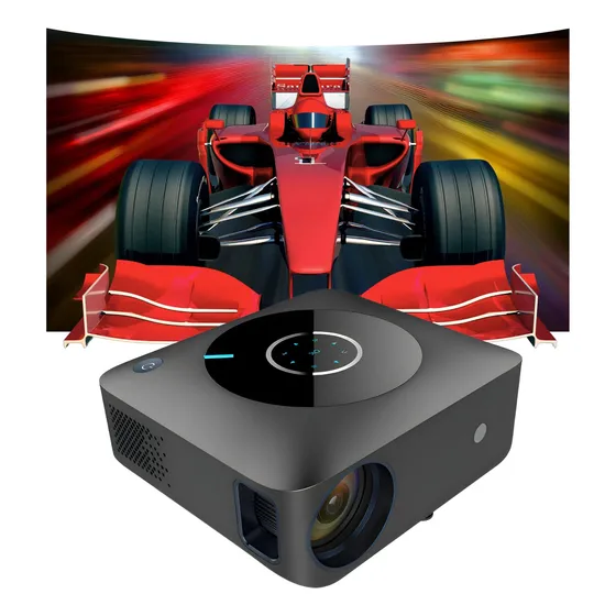 Projetor H2 Até 200 Polegadas 7000 Lumens Full Hd LED HDMI USB Cor Preto