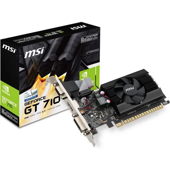 Tarjeta de video Nvidia MSI GeForce 700 Series GT 710 GT 710 2GD3 LP 2GB