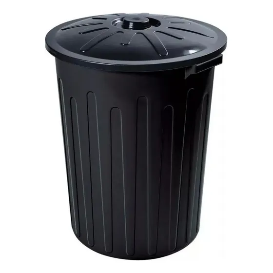 Papelera Basurero Cesto De Basura Con Tapa 65lts Plastico 