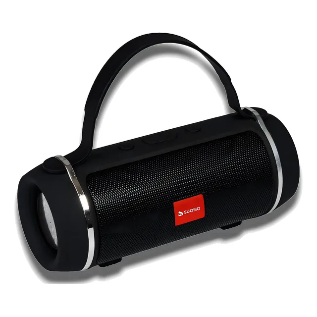 Parlante Portatil Bluetooth Inalambrico Microfono Radio Fm 12 Hs De Uso Suono Color Negro