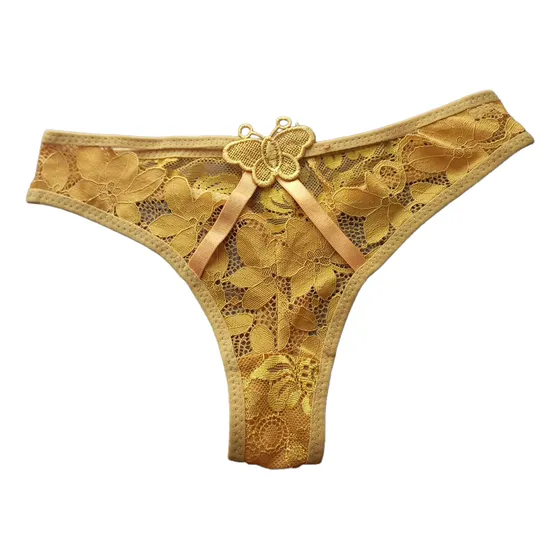 Tanga/colaless Fantasía Mariposa Encaje.