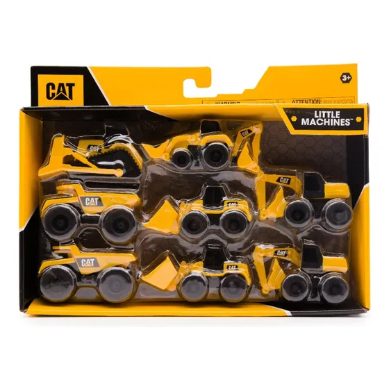 Cat Camion Vehiculos Mini Pack X8 Modelos Construccion Edu Color Amarillo