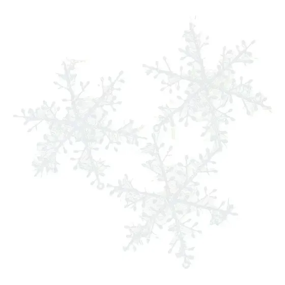 Copos Nieve Falsa 60un Tamaño 6cm Aprox. Adorno Navidad