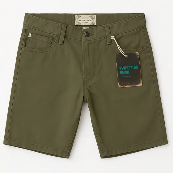 Bermuda Tom Gabardina Kevingston Verde Oscuro Lisa