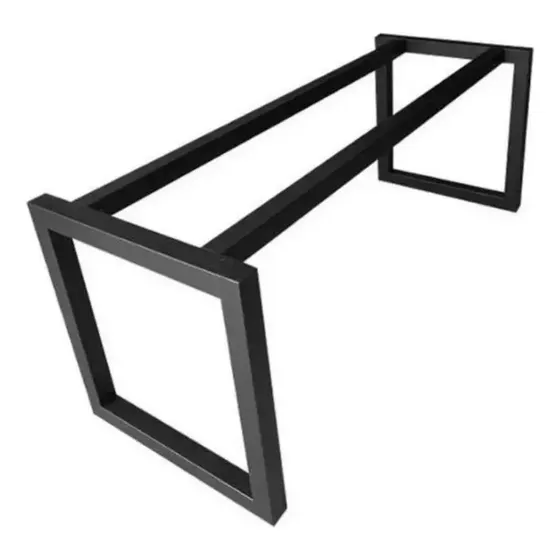 Pé De Mesa Aço Reforçada Base De Ferro Pra Mesa Preto
