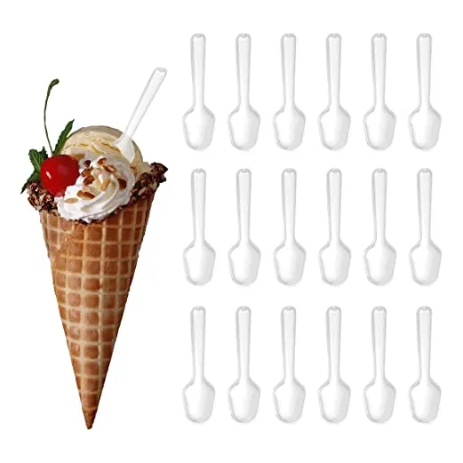 500 Pcs Cucharas Desechables Transparentes Para Degustacin -