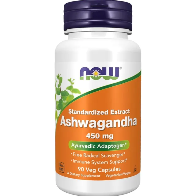 Ashwagandha 450mg Now 90 Capsulas