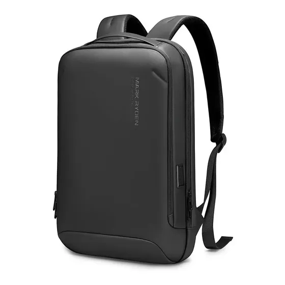 Mochila Ejecutiva Carcasa Dura Delgada. Con Usb. Mark Ryden Color Negro Diseño De La Tela Oxford/poliéster