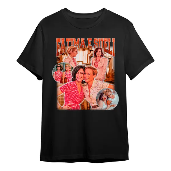 Camiseta Basica Fatima E Sueli Novela Tapas E Beijos Graphic