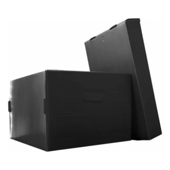 Caja Archivo Plástica Tapa Plana 42x32x25 Pack X 1 Unidad.