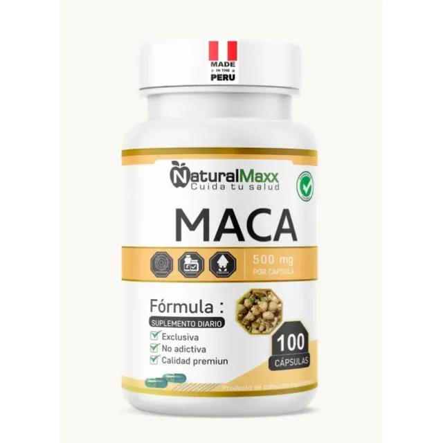 Maca 500mg Naturalmax Fuente De Nutrición 100 Capsulas