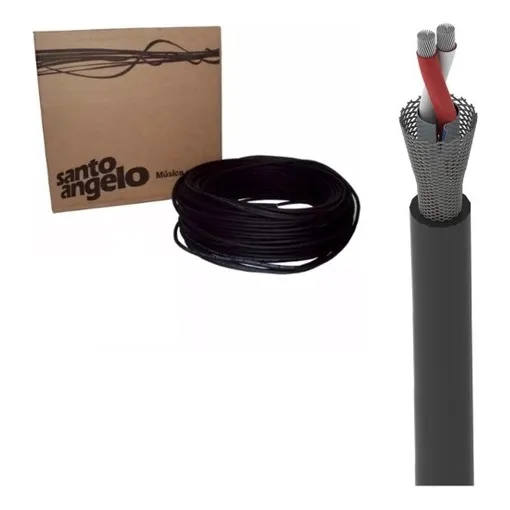 Rolo 50 Mts Cabo Santo Angelo X30 Balanceado Para Microfone