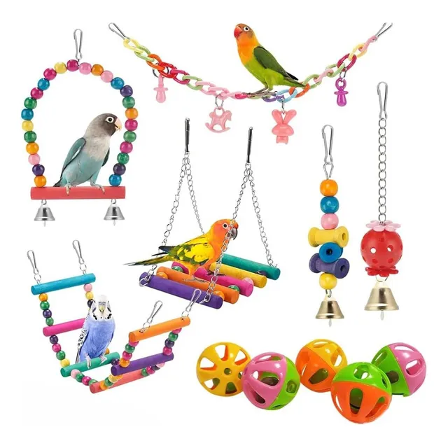 Juguetes De Jaula Para Loros Y Aves Hamacas Y Accesorios