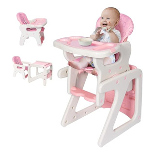 Silla Alta Para Bebés 3 En 1 Con Respaldo Ajustable Silla Alta Para Bebés 3 En 1 Con Respaldo Ajustable