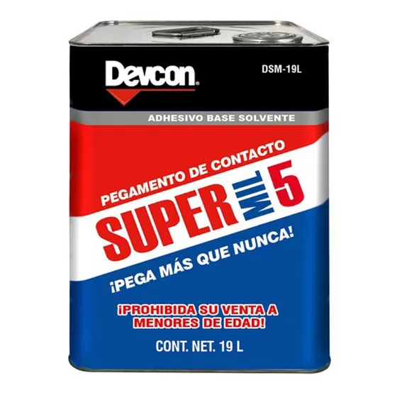 Adhesivo Contacto Super Mil 19l 642oz Devcon Dsm-19l-1
