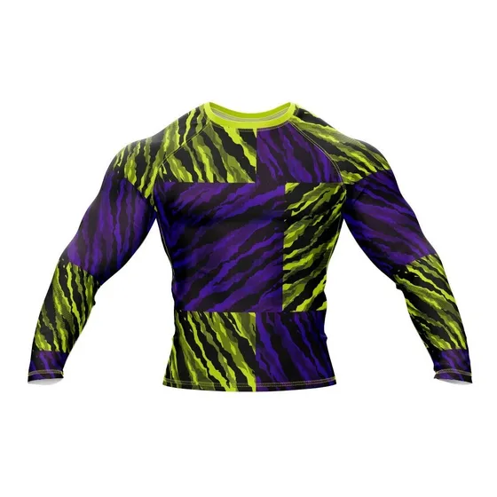 Doxe Jersey Playera Slim Fit Stripes Bicolor Rasgado Morado 