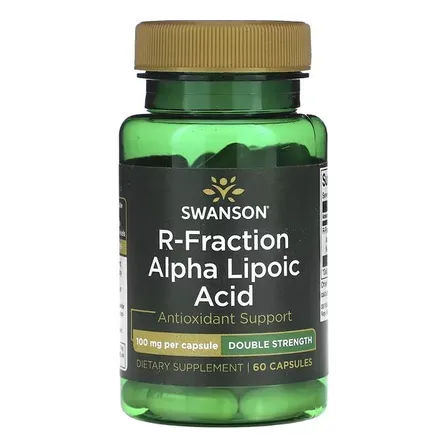 Swanson R Fraction Acido Alfa Lipoico 100mg 60 Cap Sabor Sin sabor