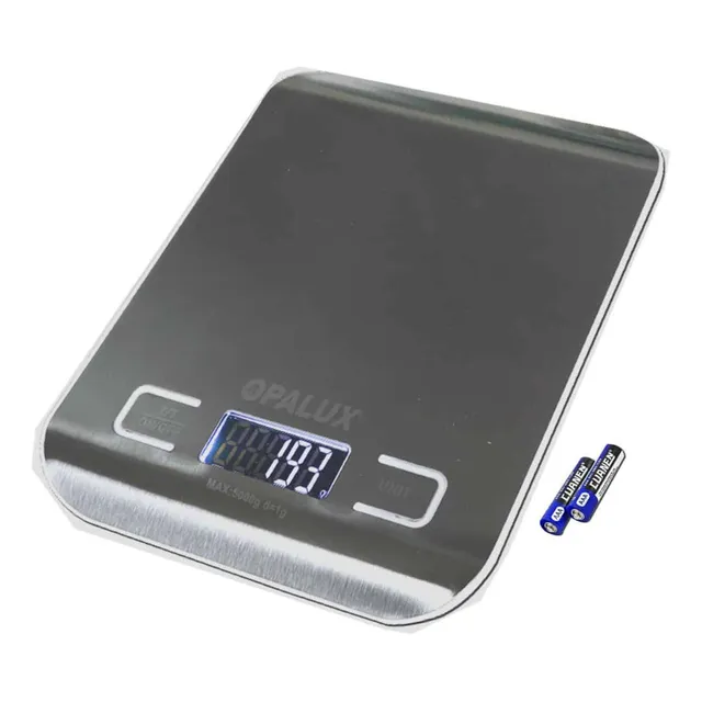 Balanza Digital Para Cocina 5kg Op-s5 Opalux Mihaba Capacidad Máxima 5 Kg Color Plomo