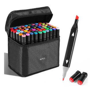 Latas Coloridas De 60 Cores Com Ponta Dupla Latas Coloridas De 60 Cores Com Ponta Dupla