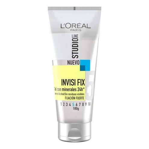 Gel Para Peinar Loréal Paris Studio Line Invisi Fix 5 Fijación Fuerte 180g