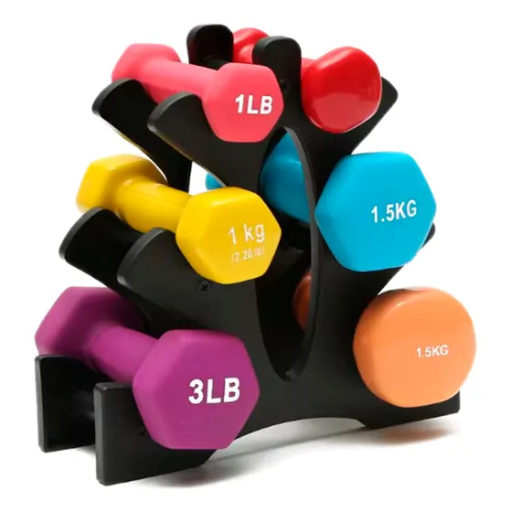 Rack Soporte Gym Mancuernas Pesas Repisa Peso Max 30 Libras