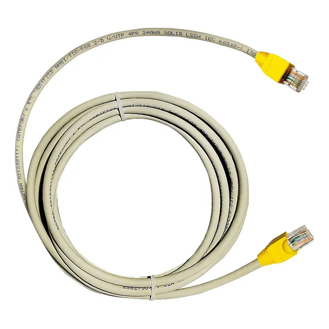Cable De Internet Cat 6 Utp Cobre Puro 15mts Gris Satra